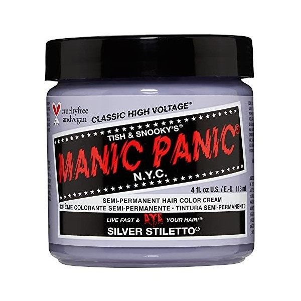 Manic Panic Vampire Red Classic Creme, Vegan, Cruelty Free, Semi Permanent Hair Dye 118ml