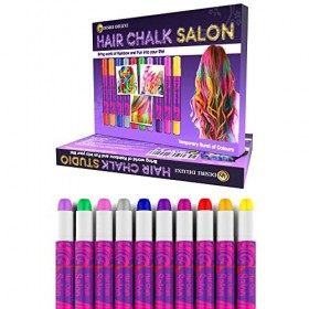 Colorant capillaire Desire Deluxe pour la coloration des cheveux des filles, idéal 10 stylos lavables, cadeau, pour le carnav