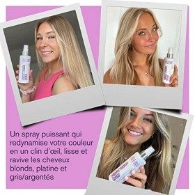 Toner en Spray pour Blonde - Traitement Violet Anti Reflets Cuivrés & Jaunes pour Cheveux Blonds, Platine, Gris/Argentés - Sa