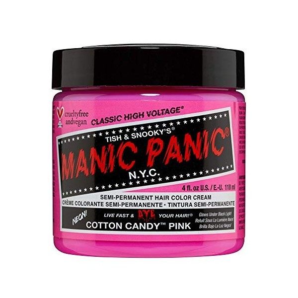 Manic Panic Mystic Heather Classic Creme, Vegan, Cruelty Free, Purple Semi Permanent Hair Dye 118ml