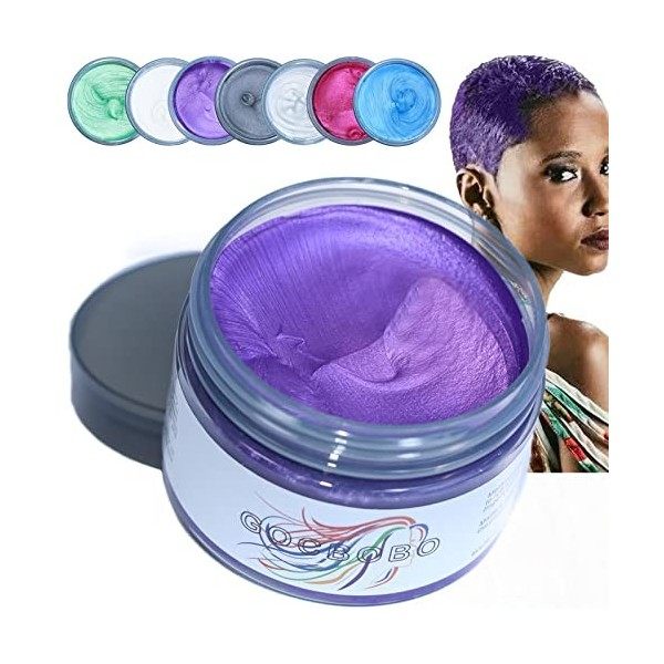 Coloration Temporaire Cheveux Cire De Couleur Cheveux Lavable Pour Cosplay Halloween Fêtes Cire Colorante Cheveux