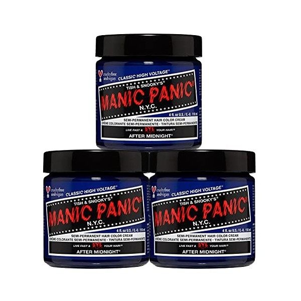 Manic Panic Deep Purple Dream Classic Creme, Vegan, Cruelty Free, Semi Permanent Hair Dye 118ml