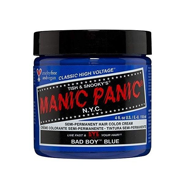 Manic Panic RockNRoll Red Classic Creme, Vegan, Cruelty Free, Semi Permanent Hair Dye 2 x 118ml