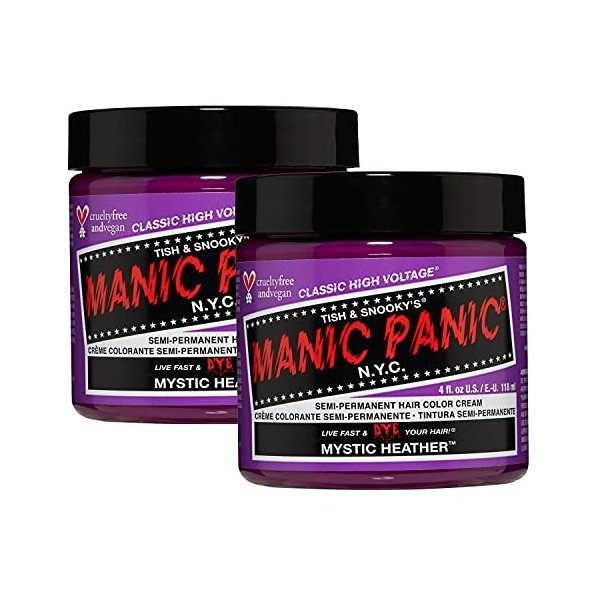 Manic Panic RockNRoll Red Classic Creme, Vegan, Cruelty Free, Semi Permanent Hair Dye 2 x 118ml