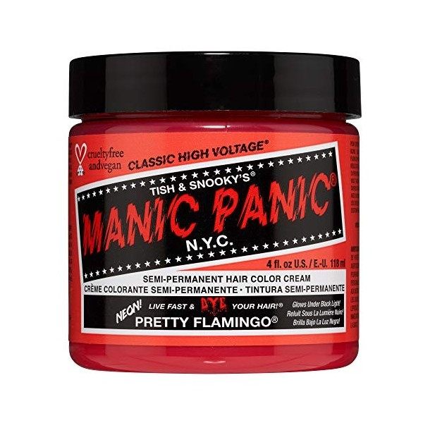 Manic Panic RockNRoll Red Classic Creme, Vegan, Cruelty Free, Semi Permanent Hair Dye 2 x 118ml