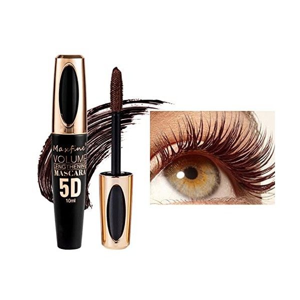 5D Silk Fiber Mascara Waterproof Long-Lasting Not Blooming Eye Lashes Mascara Thick Curling Lengthening Volume Mascara Fast D