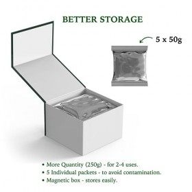 Brown Henna Real Earth Stories Coloration pour cheveux végétaux au henné et indigo Marron 250 g 5 x 50 g 