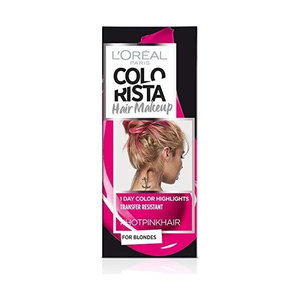 LOréal Paris Colorista Hair Makeup Coloration Temporaire 1 Jour pour mèches et pointes Teinture pour cheveux blonds, Meches