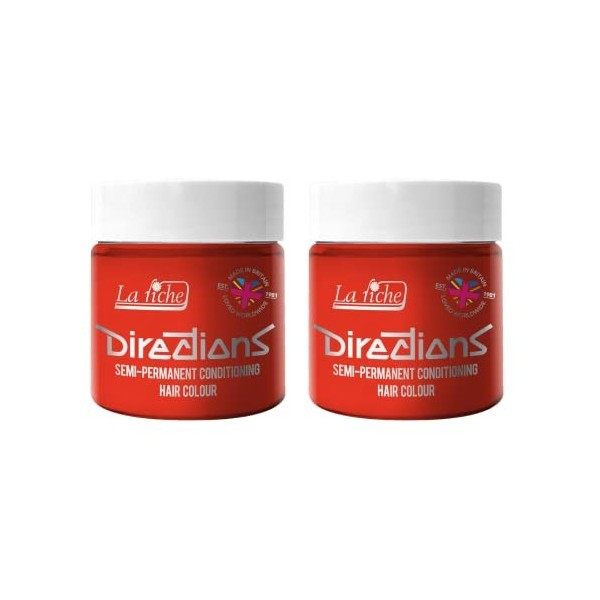 2 X La Riche Directions Coloration Semi-Permanente 100 ml Vermillion Red 