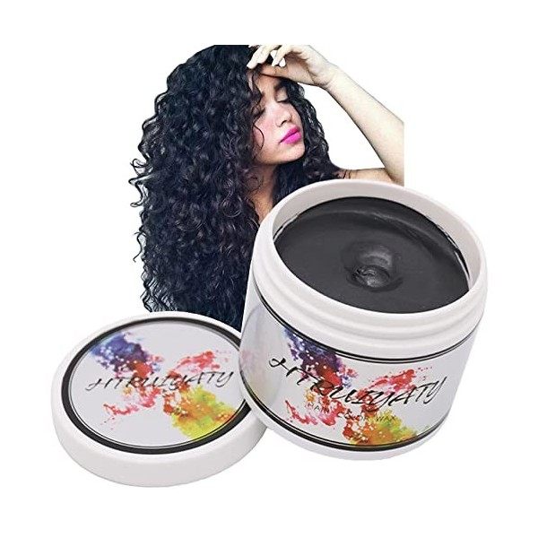 Cire Colorante Cheveux Lavable Jetable Coloration Temporaire DIY Unisexe Cire Couleur Cheveux Convient Pour La FêTe De NoëL D