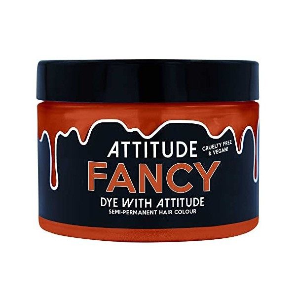 Attitude Hair Dye Coloration semi permanente INDUSTRIAL Duo Ensemble combiné de 2 pots de teinture pour les cheveux Noir/Roug