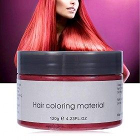 Coloration des cheveux à la cire 120ML, coloration temporaire des cheveux à la cire, crème de coiffure naturelle pour hommes 
