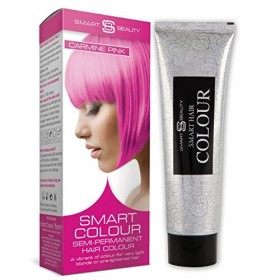 Smart Beauty Carmine Pink, Semi-Permanent Hair Dye, Salon Quality Hair color with Conditioners, 75 ml