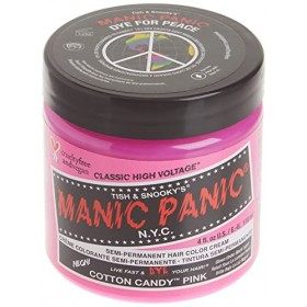 Manic Panic Cotton Candy Classic Creme, Vegan, Cruelty Free, Pink Semi Permanent Hair Dye 2 x 118ml