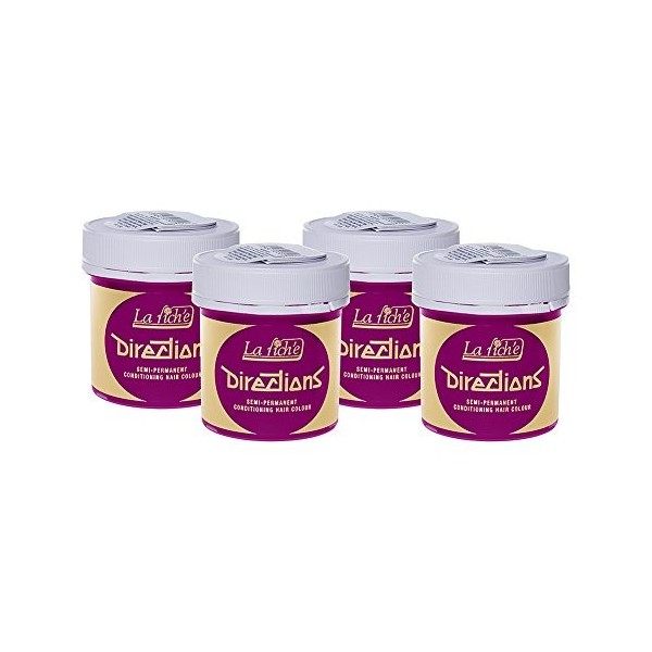4 x La Riche Directions Semi-Permanent Hair Color 88ml Tubs - CARNATION PINK