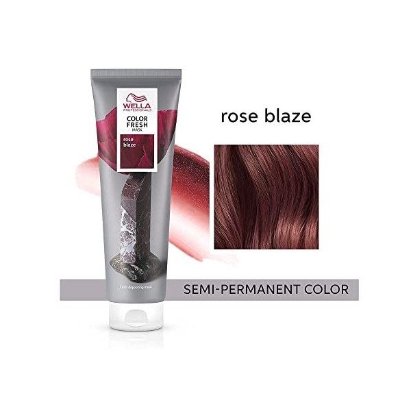 3 x Wella Professionals Color Fresh Semi-Permanent Hair Mask 150ml - Rose Blaze
