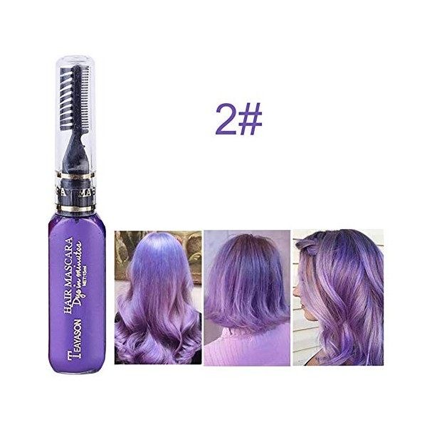 Beito 1 PC Non Toxique Lavable Cheveux Craie Temporaire De Couleur De Cheveux Craie Instantanément Coloration Des Cheveux Bât