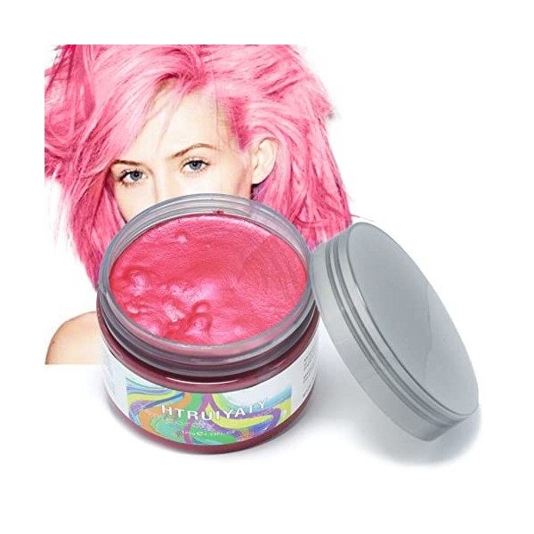 Cire De Couleur Cheveux Temporaire Lavable Unisexe Boue De Teinture Capillaire Pour Halloween Cosplay Noël