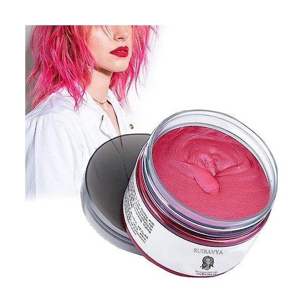 Cire Couleur Cheveux Teinture Instantanée Cheveux Boue Cheveux Jetable Crème de Coiffure Pâte à Modeler Temporaire Pommade Un