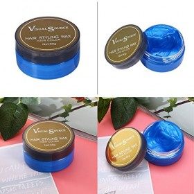 Brino Cire pour cheveux colorés fixation forte de cheveux temporaire bleu