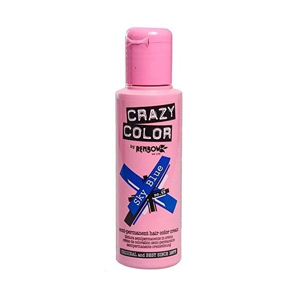 Coloration, 59 - Sky Blue - 100ml - Crazy Color, Renbow
