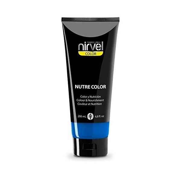 Nirvel NUTRE COLOR FLUOR Bleu Klein 200mL Masque de cheveux professionnel