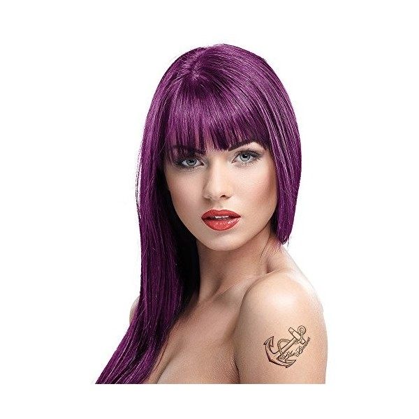 Crazy Color Coloration Semi-Permanente Couleur Vibrante 100ml Aubergine - Violet Foncé 