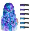 6 Pièces Fluorescente Peigne à Craie pour Cheveux,Cheveux Craie Peignes de Craie Temporaire Dye Couleur de Brosse pour Filles