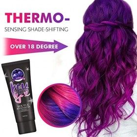 hook.s 2pcs thermochronic Couleur Changeante Wonder Dye, crème de Teinture Thermo-Sensible, Peinture Semi-permanente Magique 