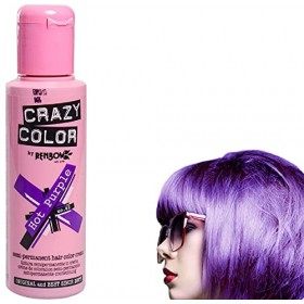 Crazy Colour Semi Permanent Hair Dye By Renbow Hot Purple No.62 100ml Box of 4