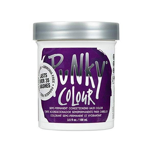 Jerome Russell Punky Hair Color Creme, Purple, 3.5 Ounce by jerome russell [Beauty] English Manual 