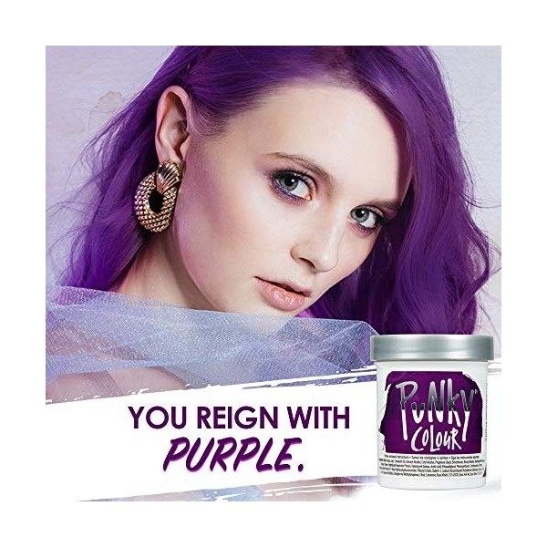 Jerome Russell Punky Hair Color Creme, Purple, 3.5 Ounce by jerome russell [Beauty] English Manual 