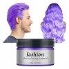 Crème de couleur temporaire jetable unisexe pommade coiffure cheveux cire capillaire modélisation naturelle boue capillaire s