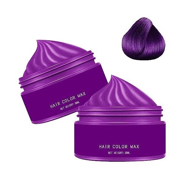 Washable Hair Coloring Wax, 6 Colors Temporary Hair Color Wax, Instant Hairstyle Washable Hair Dye Cream, Hair Color Wax Mud 