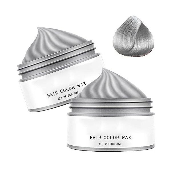 Washable Hair Coloring Wax, 6 Colors Temporary Hair Color Wax, Instant Hairstyle Washable Hair Dye Cream, Hair Color Wax Mud 