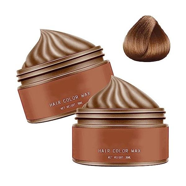 Washable Hair Coloring Wax, 6 Colors Temporary Hair Color Wax, Instant Hairstyle Washable Hair Dye Cream, Hair Color Wax Mud 