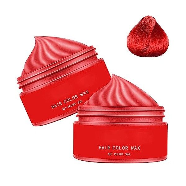 Washable Hair Coloring Wax, 6 Colors Temporary Hair Color Wax, Instant Hairstyle Washable Hair Dye Cream, Hair Color Wax Mud 