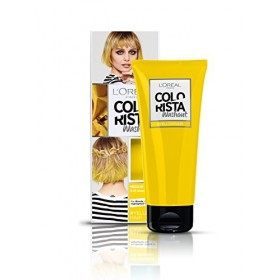 LOréal Paris Colorista Washout Coloration Temporaire Moyenne Durée Cheveux Jaune - Lot de 2
