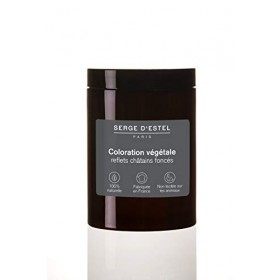 Henné Chatain Foncés 400g Coloration Végétale au Henné Reflets Chatain Foncés Fabriqué en France 100% Naturel Non Testé sur l