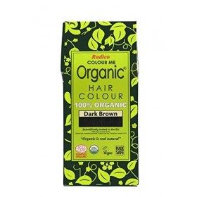 Radico colorez moi organiques 100% herbes naturelles durables sombre couleur de cheveux brun 100g / 3,53 onces