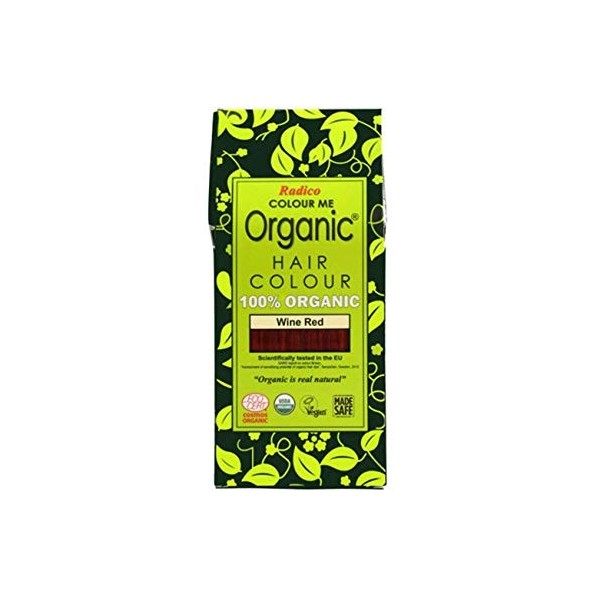 Radico colorez moi organiques 100% herbes naturelles durables sombre couleur de cheveux brun 100g / 3,53 onces