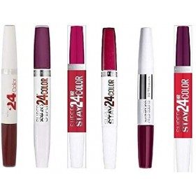 Pack Superstay 24h - Lot de 6 rouges à levres maybelline àléatoire selon disponibilité