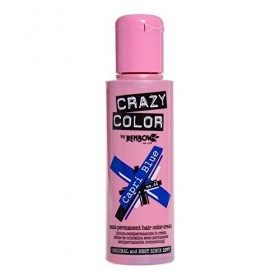 Crazy Color Lot de 2 colorations semi-permanentes pour cheveux 2 x 100 ml bleu capri 