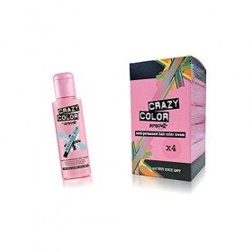 Renbow Crazy Color Semi Permanent Hair Color Cream 4 tubes Bubblegum Blue No.63 100ml