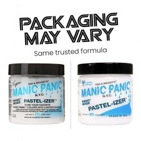 Manic Panic Pastel-Izer/Mixer Creme Vegan, Cruelty Free, Semi Permanent Hair Pasteliser, Achieve a Lighter Colour, 2 x 118ml