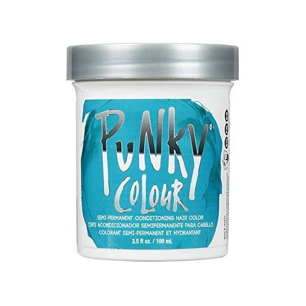 Jerome Russell Semi Permanent Punky Colour Hair Cream 3.5oz Turquoise 1440 by Jerome Russell