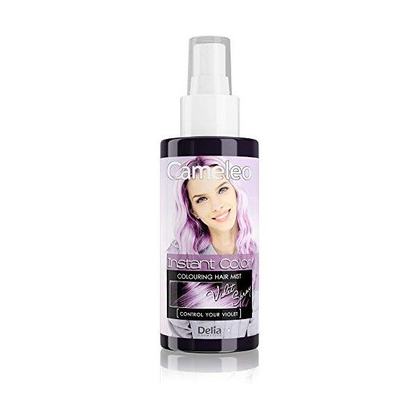 Cameleo - Rinçage pour cheveux - Brouillard violet - Pour cheveux blonds, platine et gris - Prêt à lemploi, Spray & Go - Cou