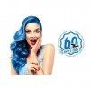Coloration Crème pour Cheveux Semi Permanente Sixtys Color Hairgum, Flash Blue, 60ml