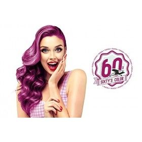 Coloration Crème pour Cheveux Semi Permanente Sixtys Color Hairgum, Fushia, 60ml