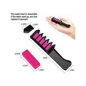 EBANKU 10 Couleurs Cheveux Craie Peigne Cheveux Teinture Coloration Temporaire Non Toxique, Lavable pour enfants filles garço